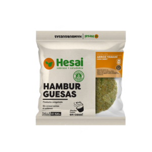 Hamburguesa Lenteja con calabaza 4 unidades. Congelado. Hesai.