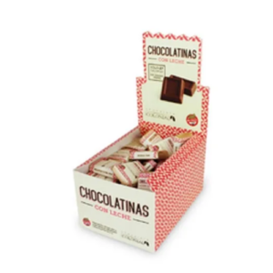 Chocolatinas con Leche Caja x50 unid de 5 gr c/u El Colonial