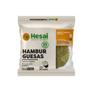 Hamburguesa arroz yamani con calabaza al curry 4 Unid Hesai